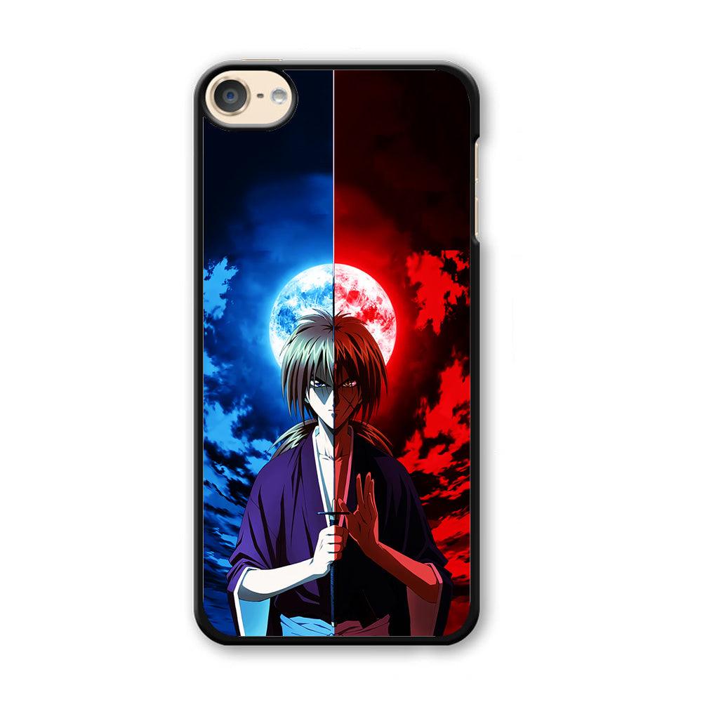 Samurai X Kenshin Red Blue Sky iPod Touch 6 Case-Plastic / Full Wrap (3D Case)-Xtracase