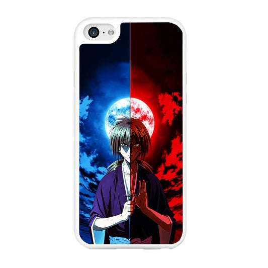 Samurai X Kenshin Red Blue Sky iPhone 6 | 6s Case-Rubber / White (2D Case)-Xtracase