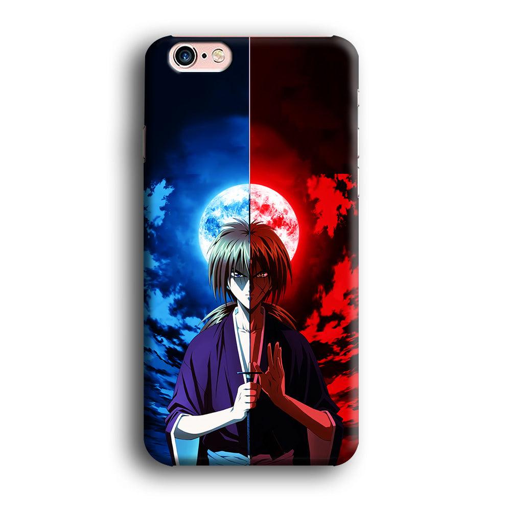 Samurai X Kenshin Red Blue Sky iPhone 6 | 6s Case-Plastic / Full Wrap (3D Case)-Xtracase