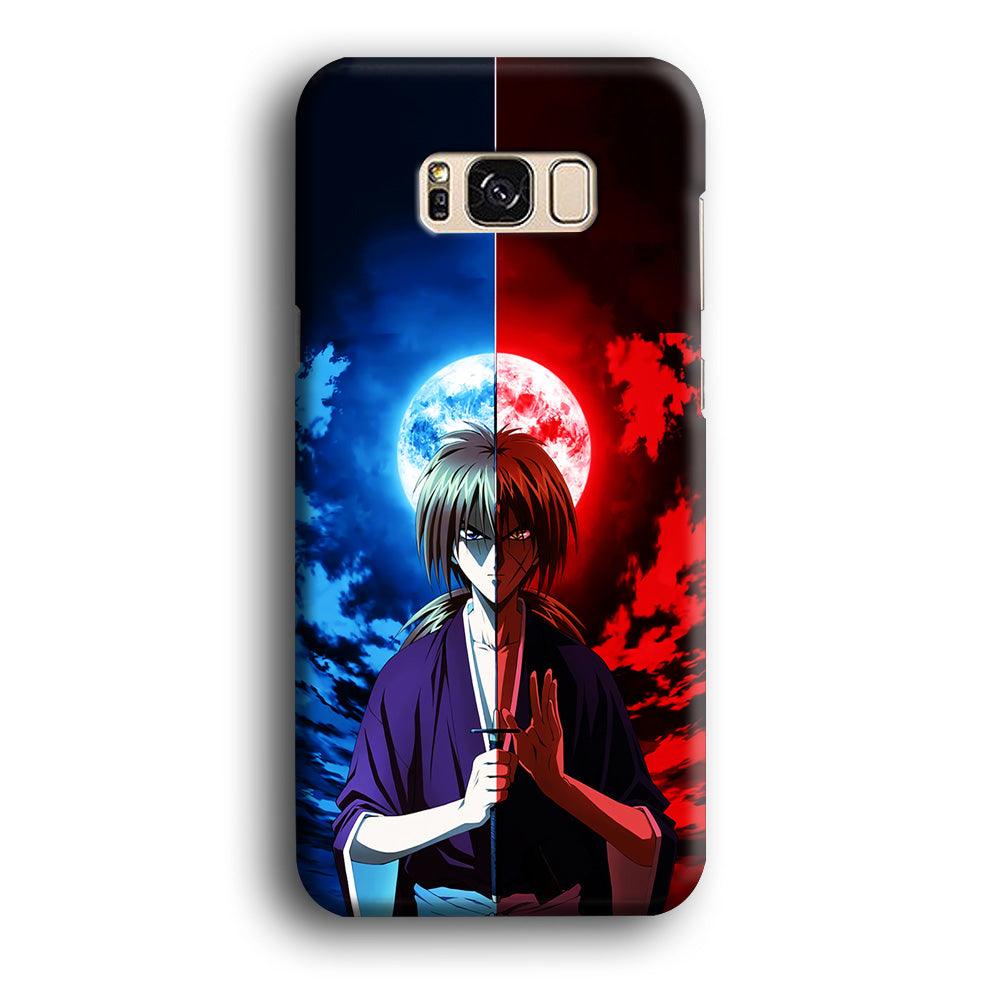 Samurai X Kenshin Red Blue Sky Samsung Galaxy S8 Case-Plastic / Full Wrap (3D Case)-Xtracase