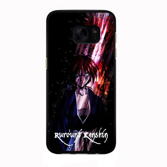 Samurai X Rurouni Kenshin Samsung Galaxy S7 Case-Rubber / Black (2D Case)-Xtracase