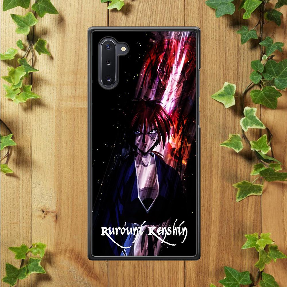 Samurai X Rurouni Kenshin Samsung Galaxy Note 10 Case-Rubber / Black (2D Case)-Xtracase
