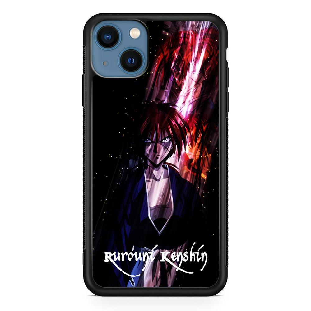 Samurai X Rurouni Kenshin iPhone 13 Pro Case-Rubber / Black (2D Case)-Xtracase