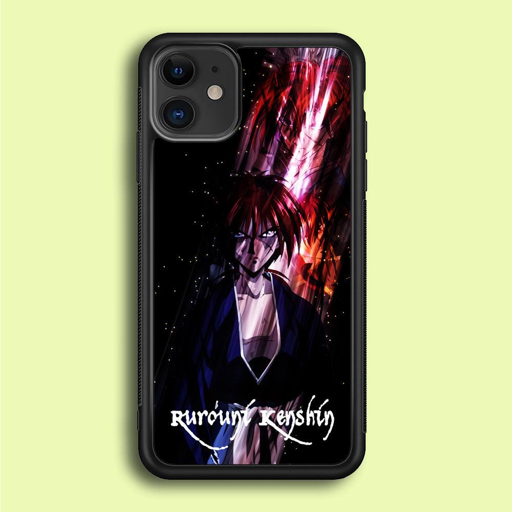 Samurai X Rurouni Kenshin iPhone 12 Mini Case-Rubber / Black (2D Case)-Xtracase