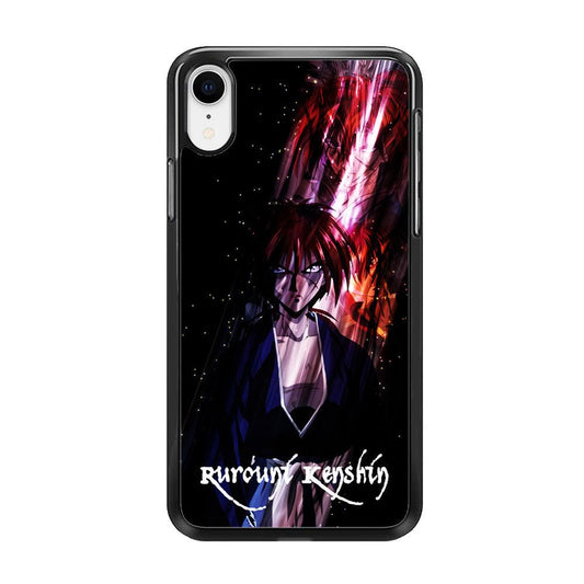 Samurai X Rurouni Kenshin iPhone XR Case-Rubber / Black (2D Case)-Xtracase