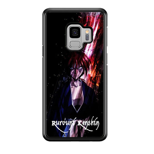Samurai X Rurouni Kenshin Samsung Galaxy S9 Case-Rubber / Black (2D Case)-Xtracase