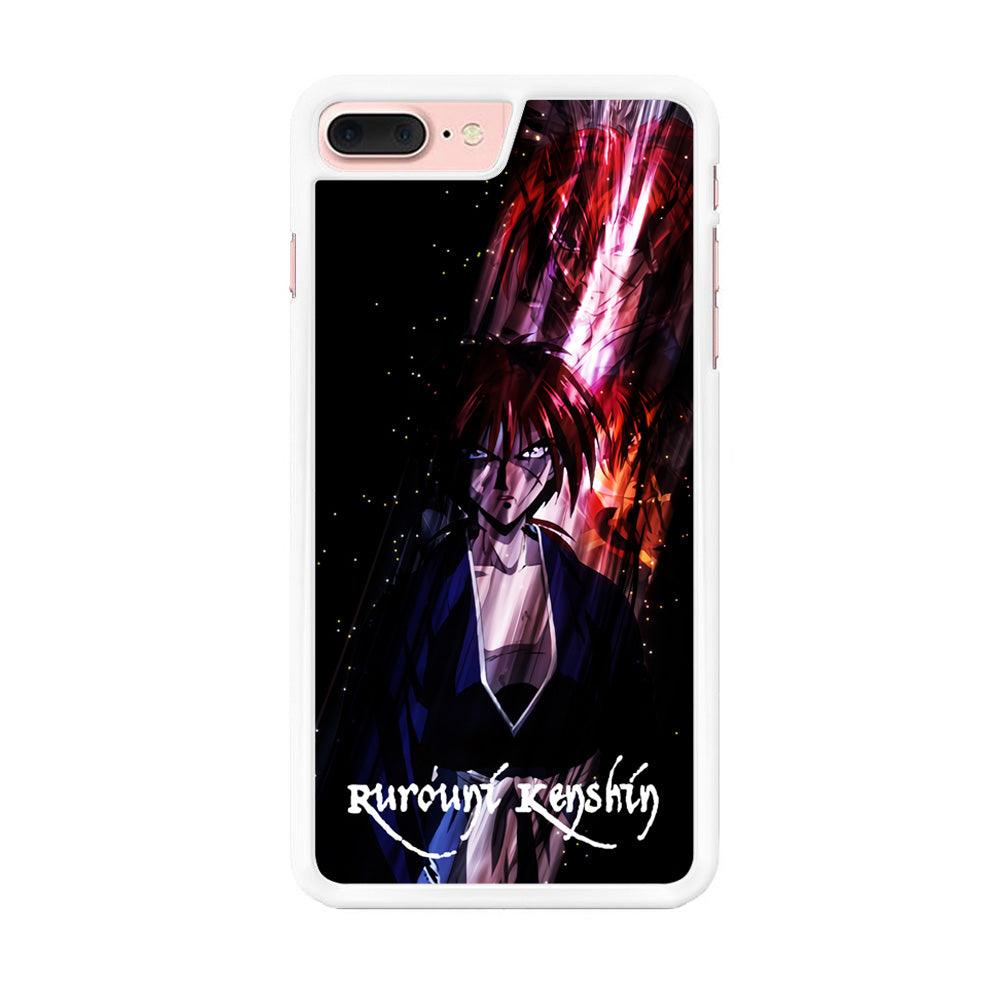 Samurai X Rurouni Kenshin iPhone 7 Plus Case-Rubber / White (2D Case)-Xtracase