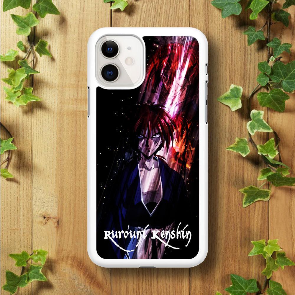 Samurai X Rurouni Kenshin iPhone 11 Case-Rubber / White (2D Case)-Xtracase