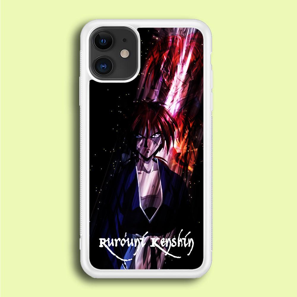 Samurai X Rurouni Kenshin iPhone 12 Mini Case-Rubber / White (2D Case)-Xtracase
