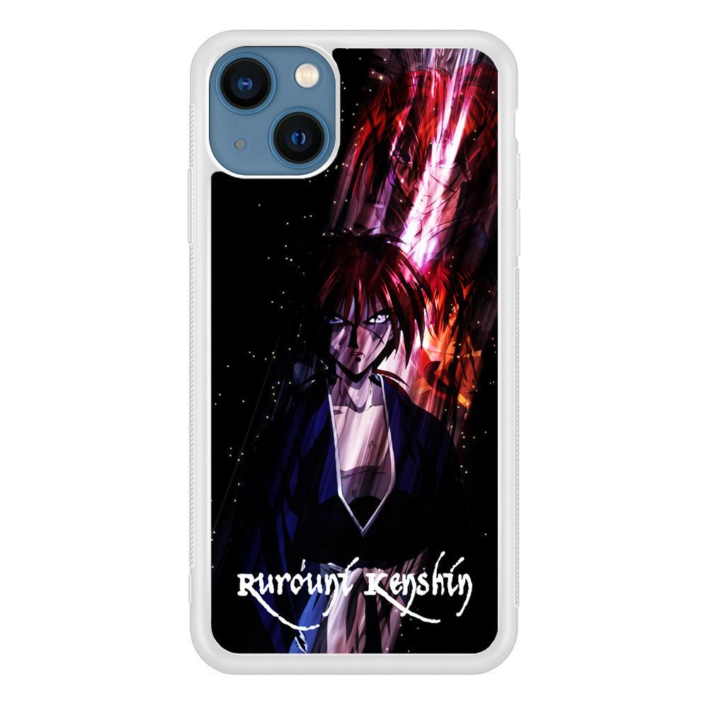 Samurai X Rurouni Kenshin iPhone 13 Pro Case-Rubber / White (2D Case)-Xtracase