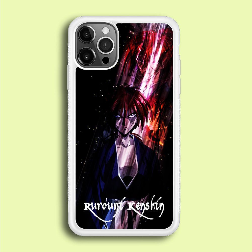 Samurai X Rurouni Kenshin iPhone 12 Pro Case-Rubber / White (2D Case)-Xtracase