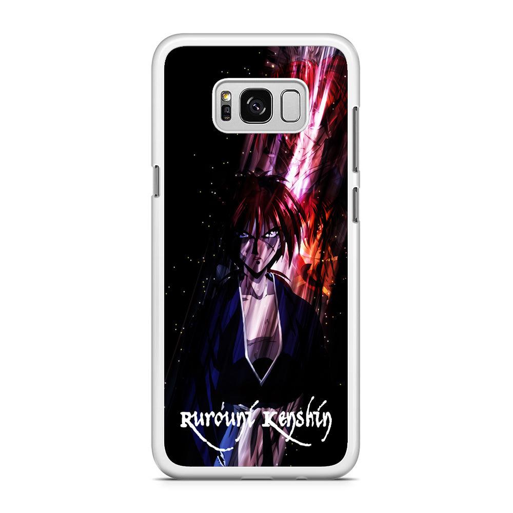 Samurai X Rurouni Kenshin Samsung Galaxy S8 Plus Case-Rubber / White (2D Case)-Xtracase