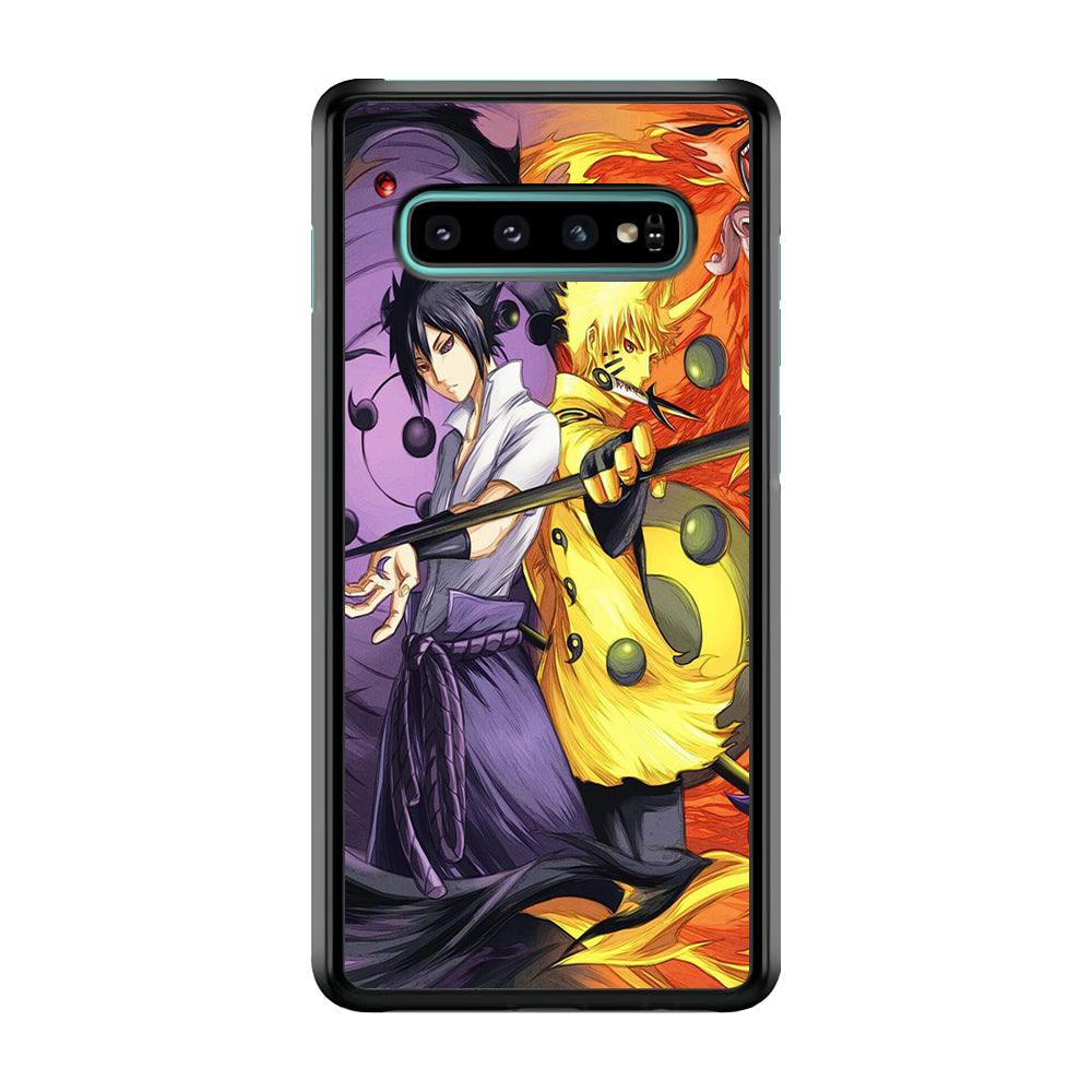Sasuke Naruto Samsung Galaxy S10 Case-Plastic / Full Wrap (3D Case)-Xtracase