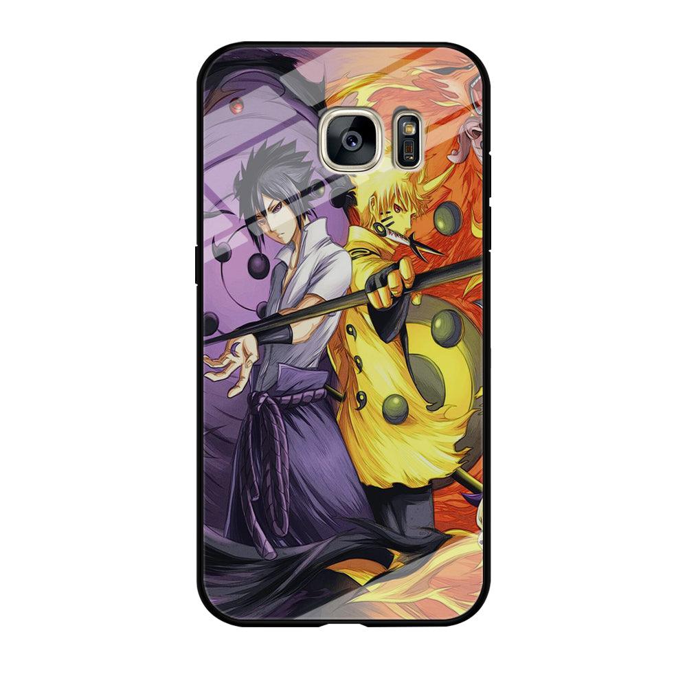 Sasuke Naruto Samsung Galaxy S7 Edge Case-Tempered Glass Case-Xtracase