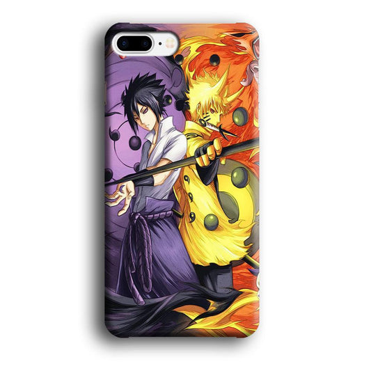 Sasuke Naruto iPhone 8 Plus Case-Plastic / Full Wrap (3D Case)-Xtracase