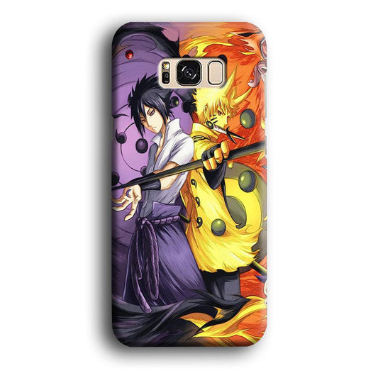 Sasuke Naruto Samsung Galaxy S8 Case-Plastic / Full Wrap (3D Case)-Xtracase