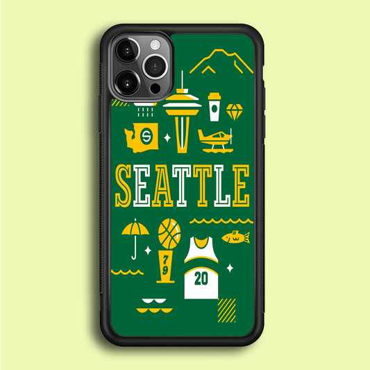 Seattle SuperSonics Basketball iPhone 12 Pro Max Case