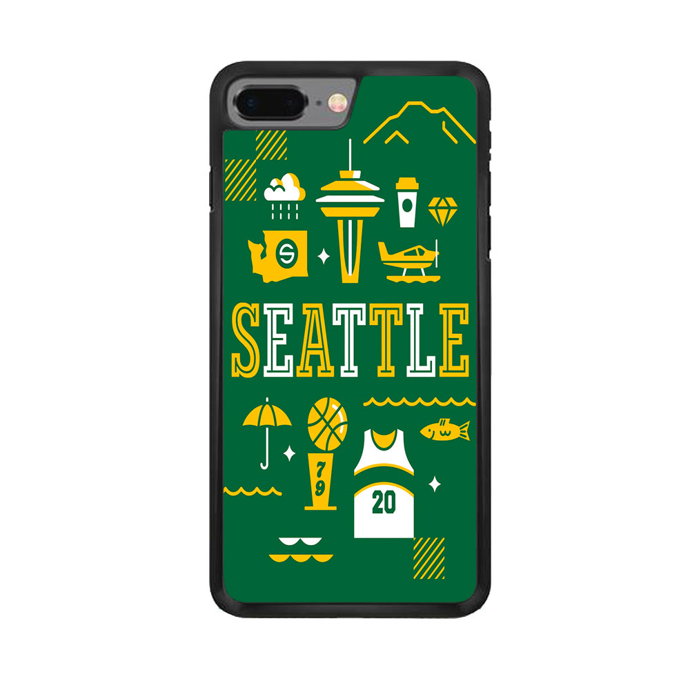 Seattle SuperSonics Basketball iPhone 7 Plus Case