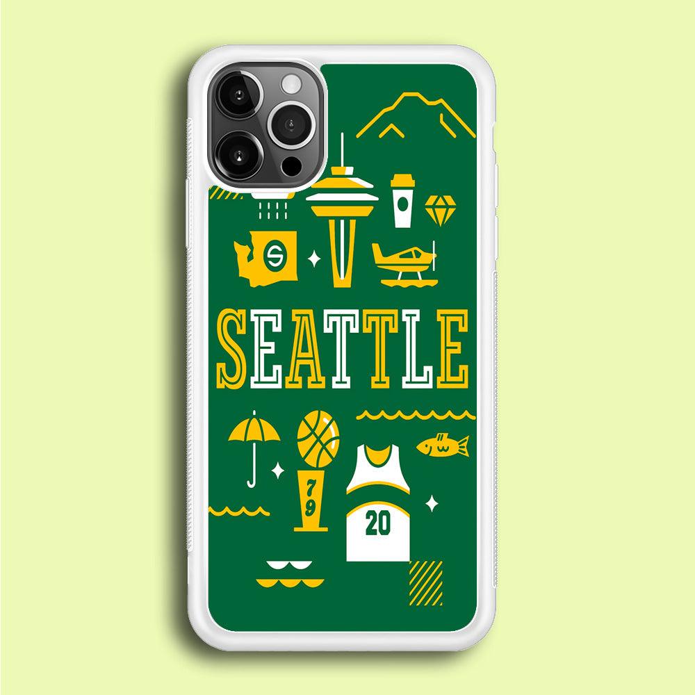Seattle SuperSonics Basketball iPhone 12 Pro Max Case-Xtracase