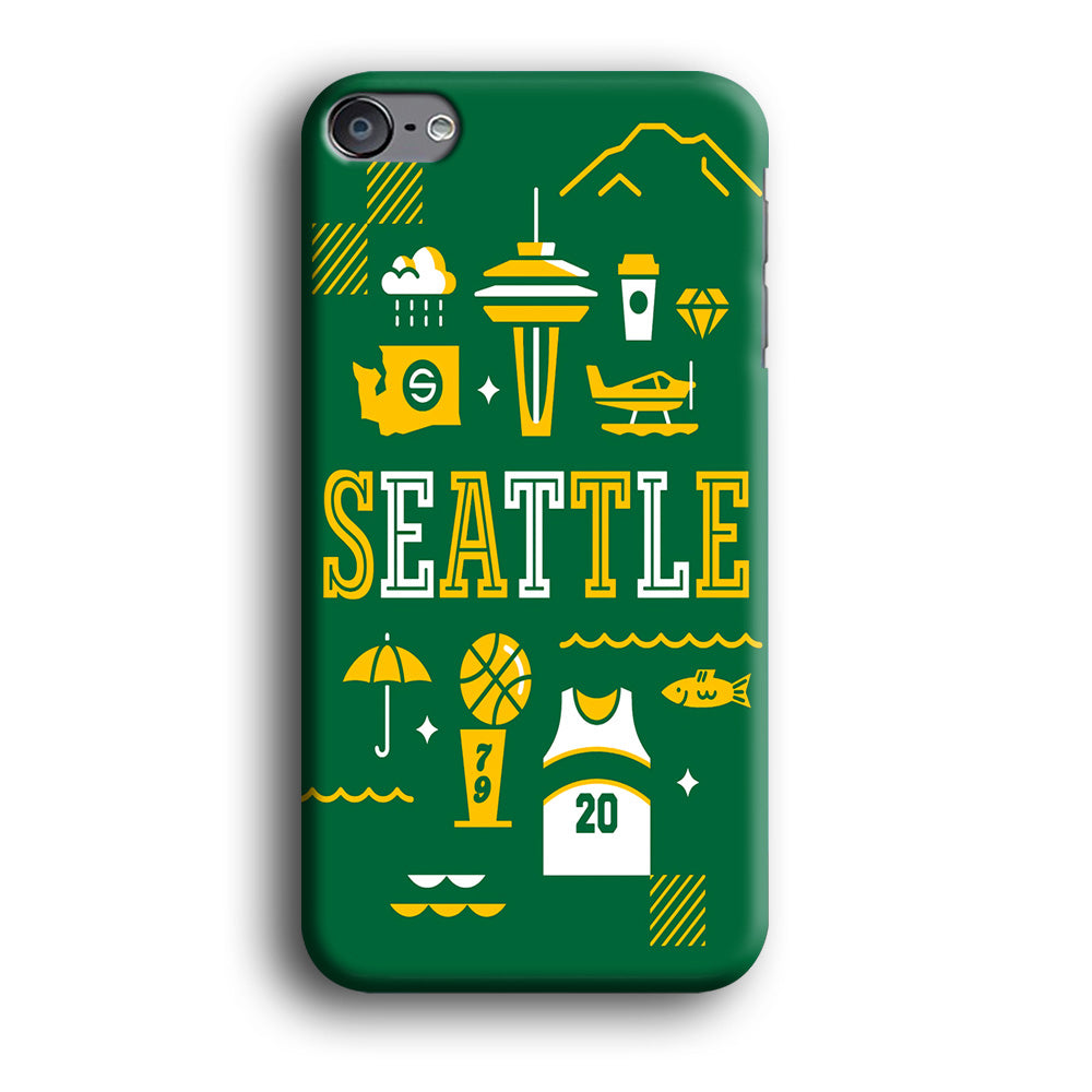 Seattle SuperSonics Basketball iPod Touch 6 Case