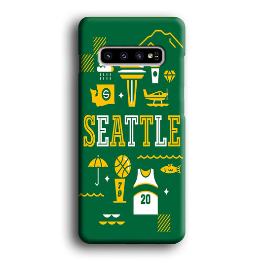 Seattle SuperSonics Basketball Samsung Galaxy S10 Case
