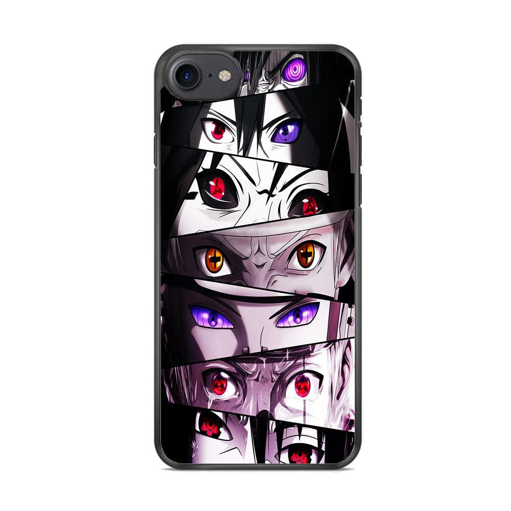 Sharingan Eyes Collection iPhone 7 Case-Rubber / Black (2D Case)-Xtracase