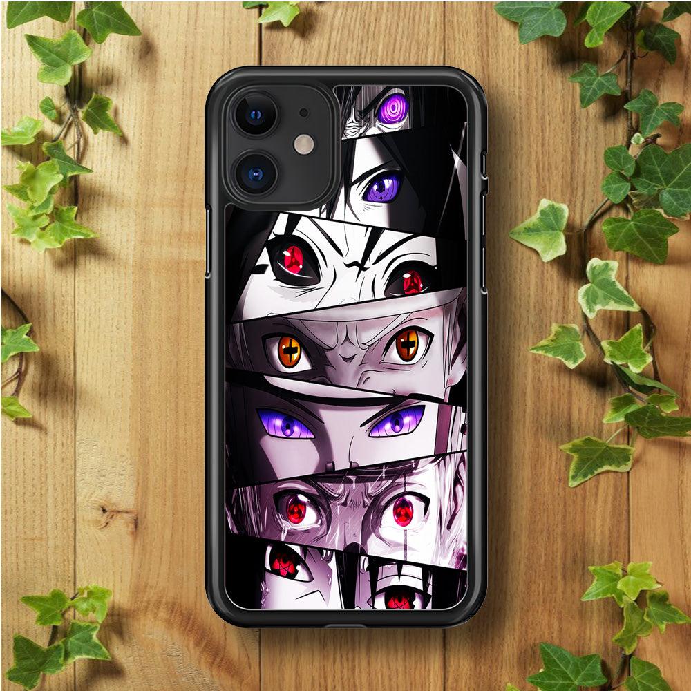 Sharingan Eyes Collection iPhone 11 Case-Rubber / Black (2D Case)-Xtracase