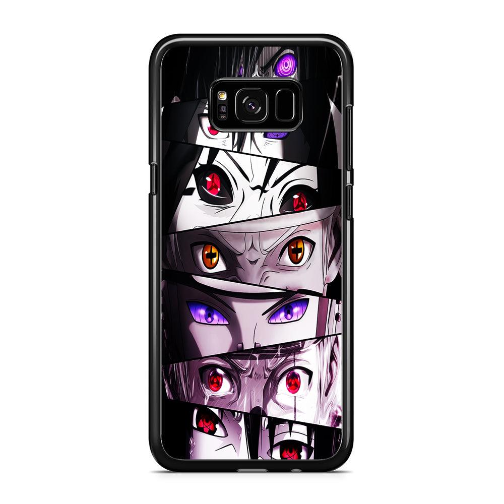 Sharingan Eyes Collection Samsung Galaxy S8 Case-Rubber / Black (2D Case)-Xtracase