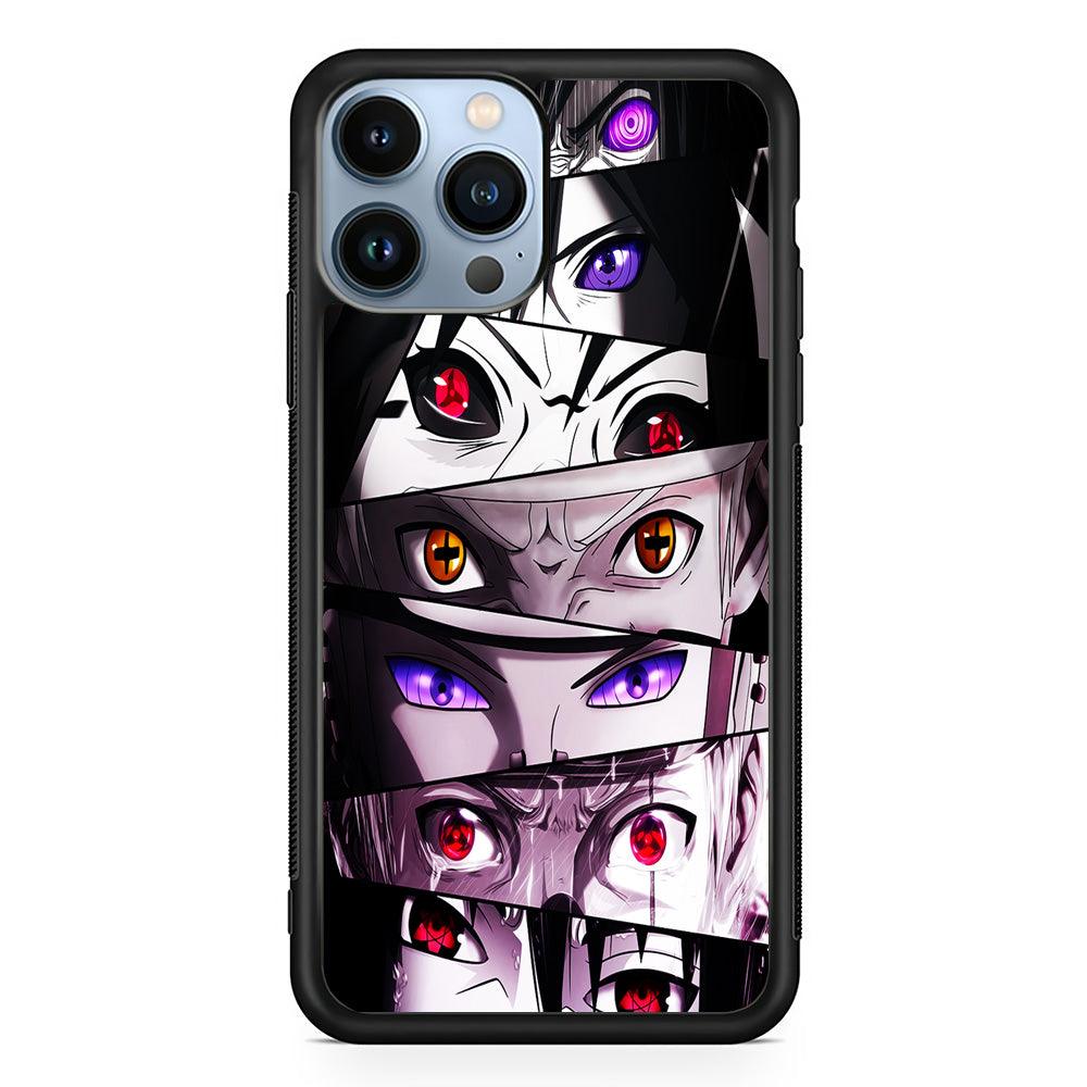 Sharingan Eyes Collection iPhone 13 Pro Case-Rubber / Black (2D Case)-Xtracase