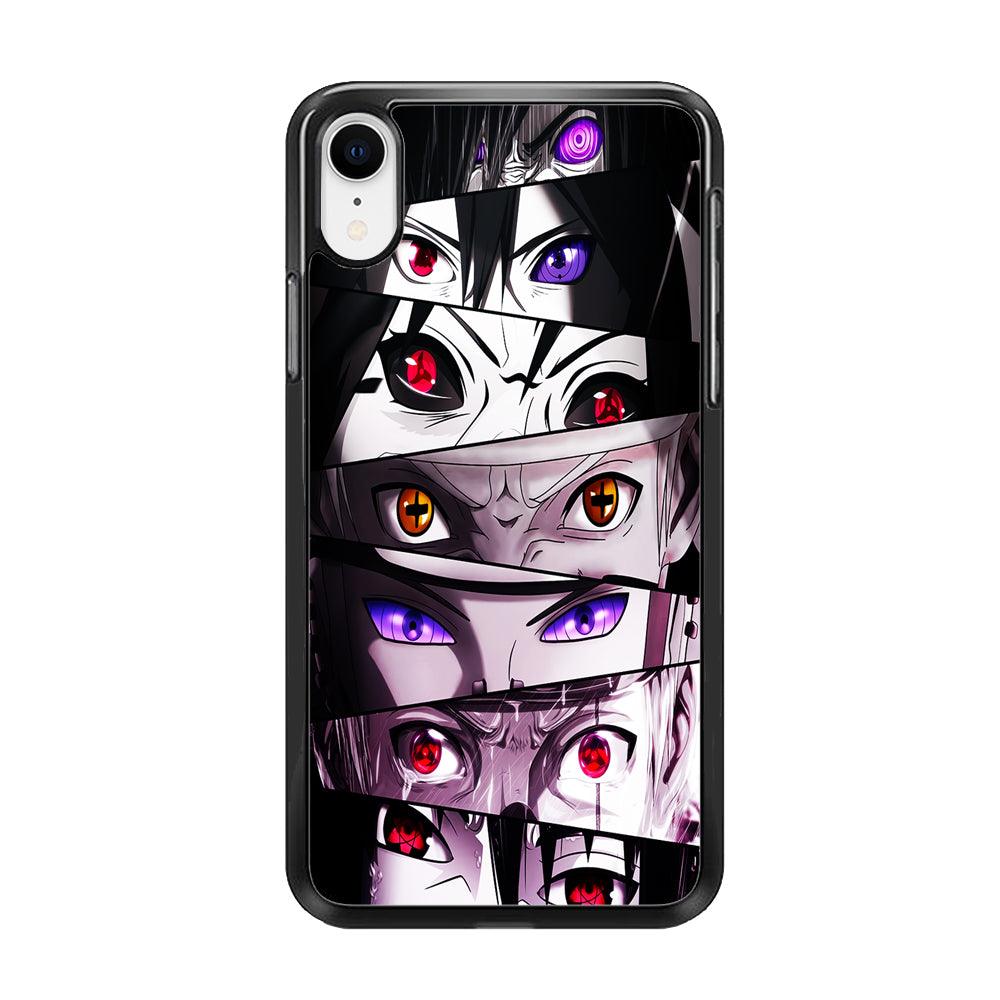 Sharingan Eyes Collection iPhone XR Case-Rubber / Black (2D Case)-Xtracase