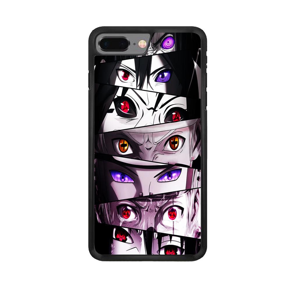 Sharingan Eyes Collection iPhone 8 Plus Case-Rubber / Black (2D Case)-Xtracase