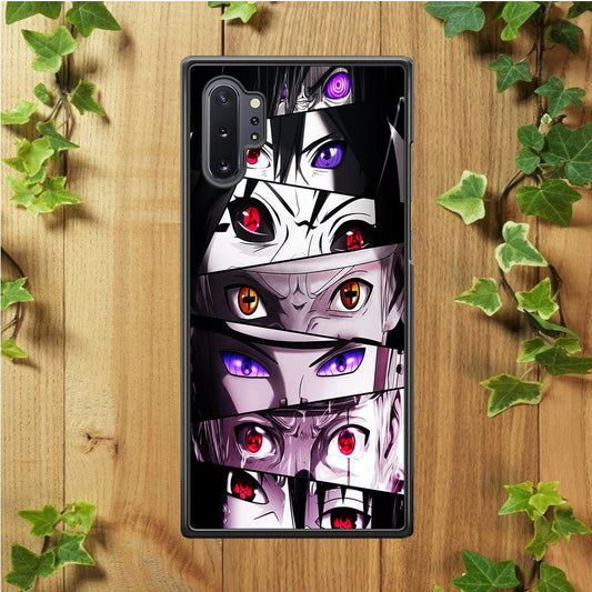 Sharingan Eyes Collection Samsung Galaxy Note 10 Plus Case-Rubber / White (2D Case)-Xtracase