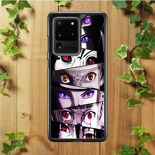 Sharingan Eyes Collection Samsung Galaxy S20 Ultra Case-Rubber / Black (2D Case)-Xtracase