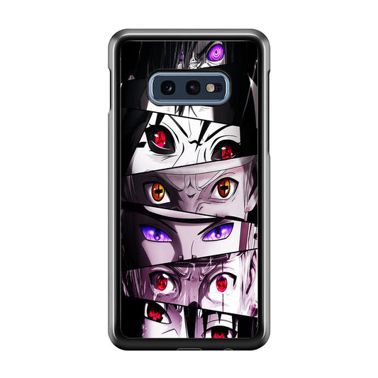 Sharingan Eyes Collection Samsung Galaxy S10E Case-Rubber / White (2D Case)-Xtracase