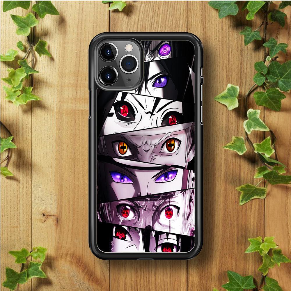 Sharingan Eyes Collection iPhone 11 Pro Max Case-Rubber / Black (2D Case)-Xtracase