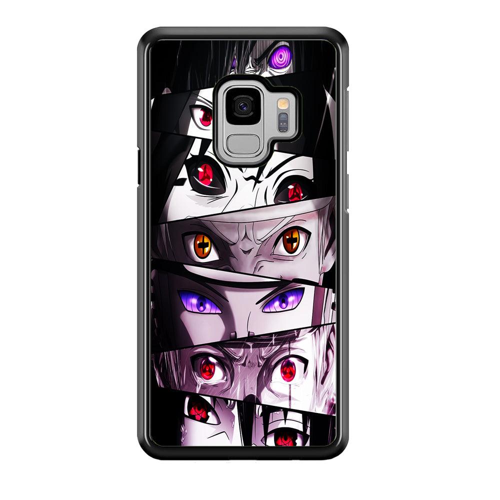 Sharingan Eyes Collection Samsung Galaxy S9 Case-Rubber / White (2D Case)-Xtracase