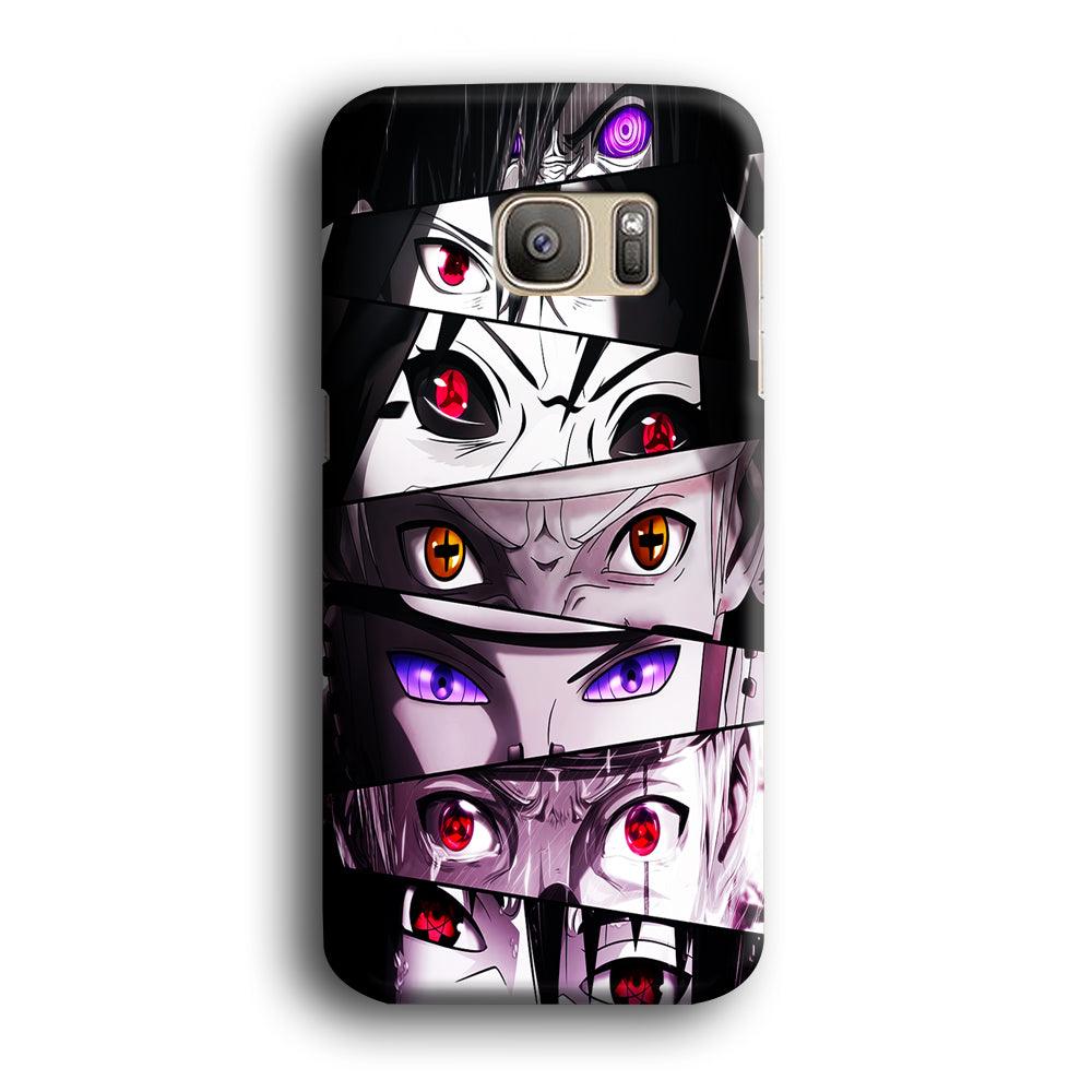 Sharingan Eyes Collection Samsung Galaxy S7 Edge Case-Plastic / Full Wrap (3D Case)-Xtracase