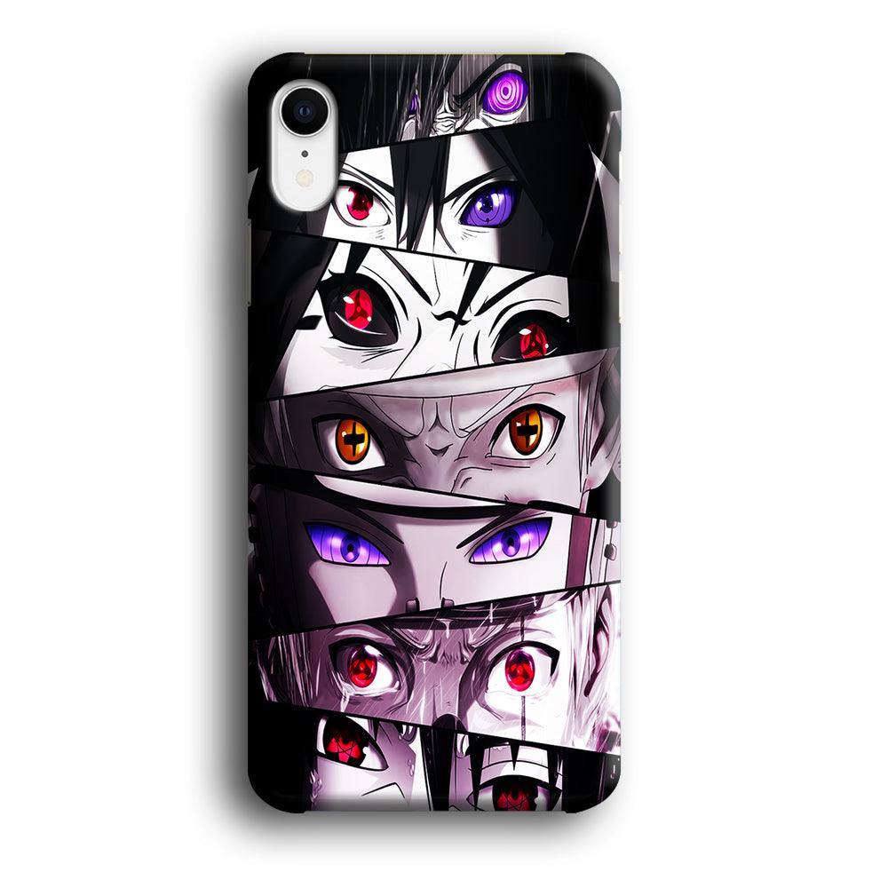 Sharingan Eyes Collection iPhone XR Case-Plastic / Full Wrap (3D Case)-Xtracase