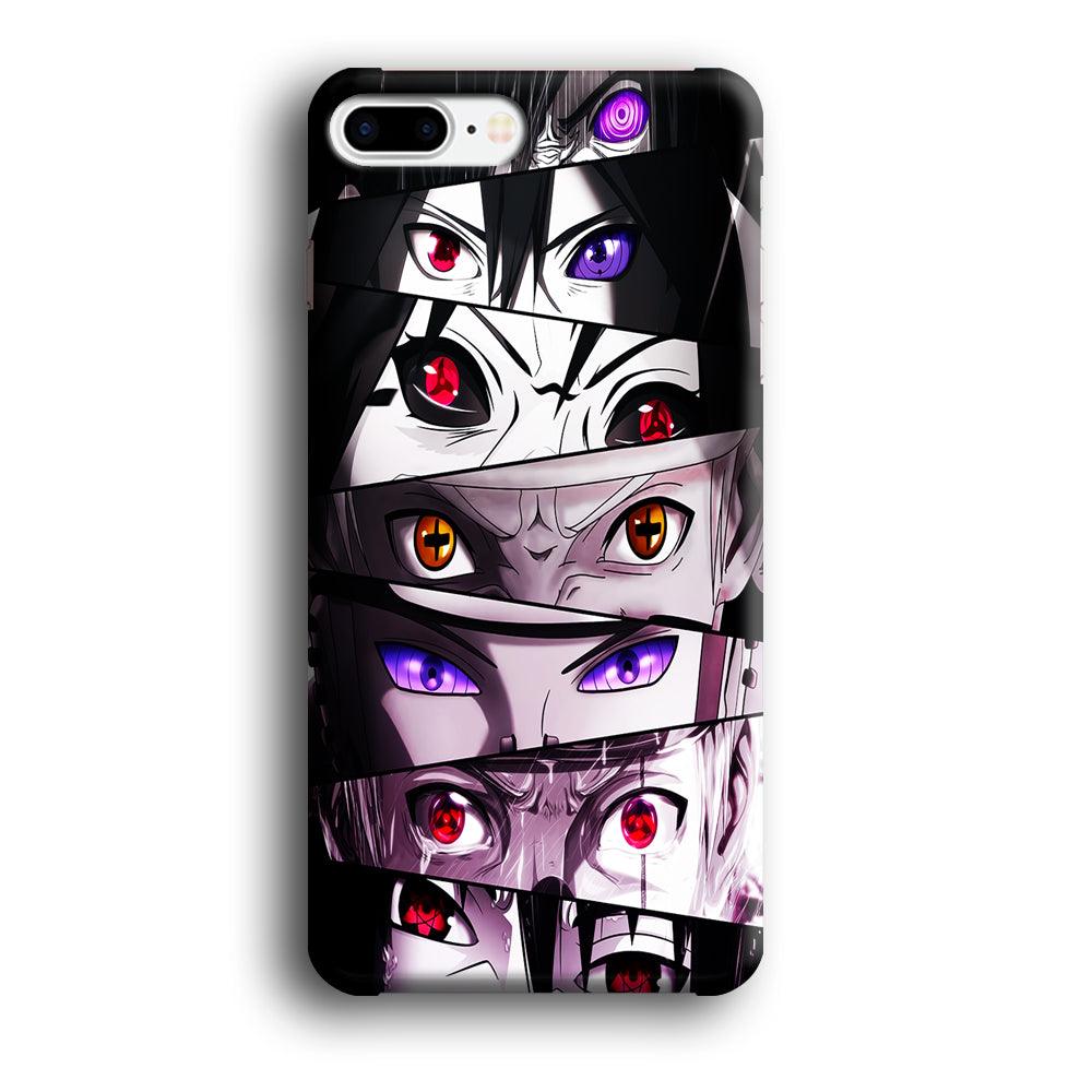 Sharingan Eyes Collection iPhone 8 Plus Case-Plastic / Full Wrap (3D Case)-Xtracase