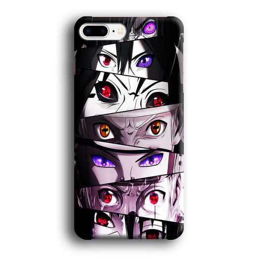 Sharingan Eyes Collection iPhone 8 Plus Case-Plastic / Full Wrap (3D Case)-Xtracase