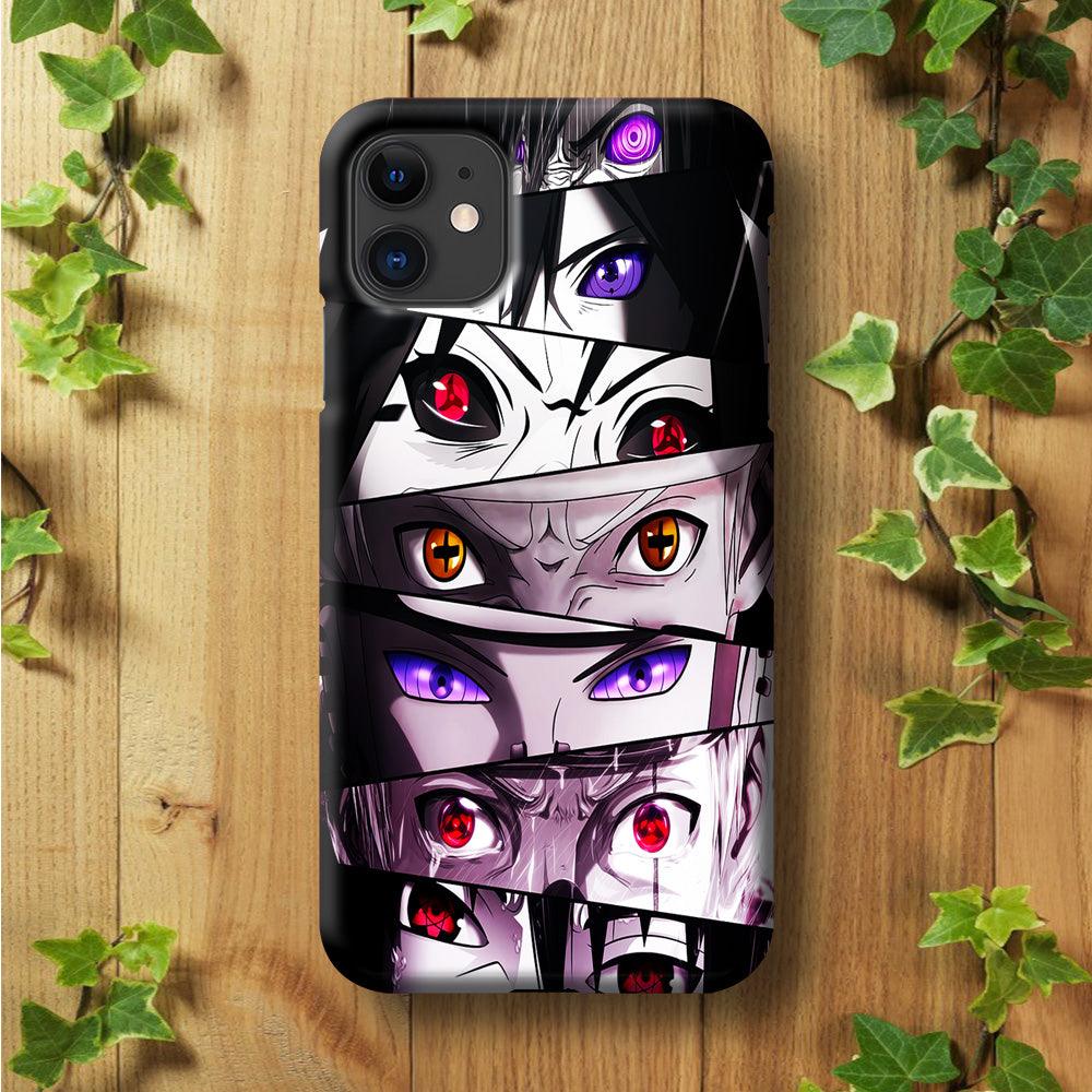 Sharingan Eyes Collection iPhone 11 Case-Plastic / Full Wrap (3D Case)-Xtracase