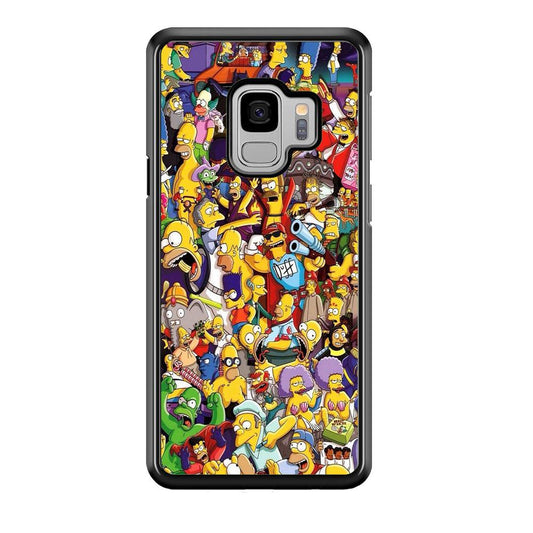 Simpson All Character Samsung Galaxy S9 Case-Plastic / Full Wrap (3D Case)-Xtracase