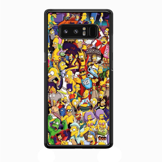 Simpson All Character Samsung Galaxy Note 8 Case-Plastic / Full Wrap (3D Case)-Xtracase