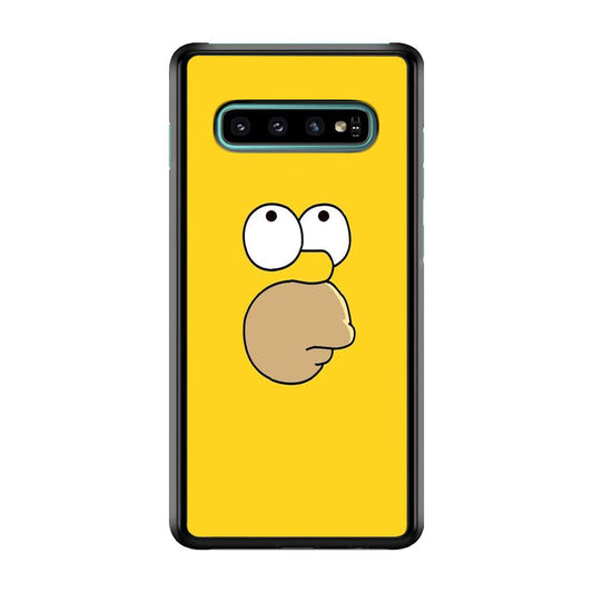Simpson Homer Face Samsung Galaxy S10 Case-Plastic / Full Wrap (3D Case)-Xtracase