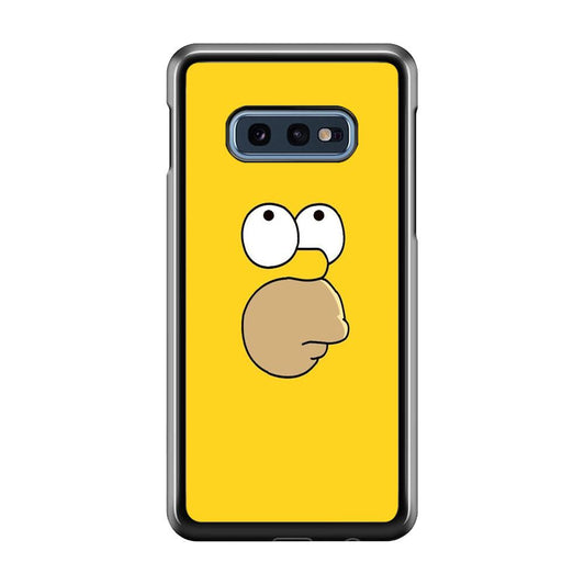 Simpson Homer Face Samsung Galaxy S10E Case-Plastic / Full Wrap (3D Case)-Xtracase
