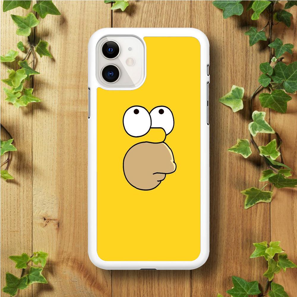 Simpson Homer Face iPhone 11 Case-Plastic / Full Wrap (3D Case)-Xtracase