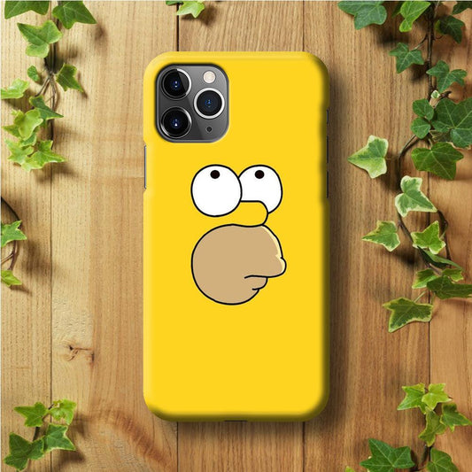 Simpson Homer Face iPhone 11 Pro Max Case-Plastic / Full Wrap (3D Case)-Xtracase