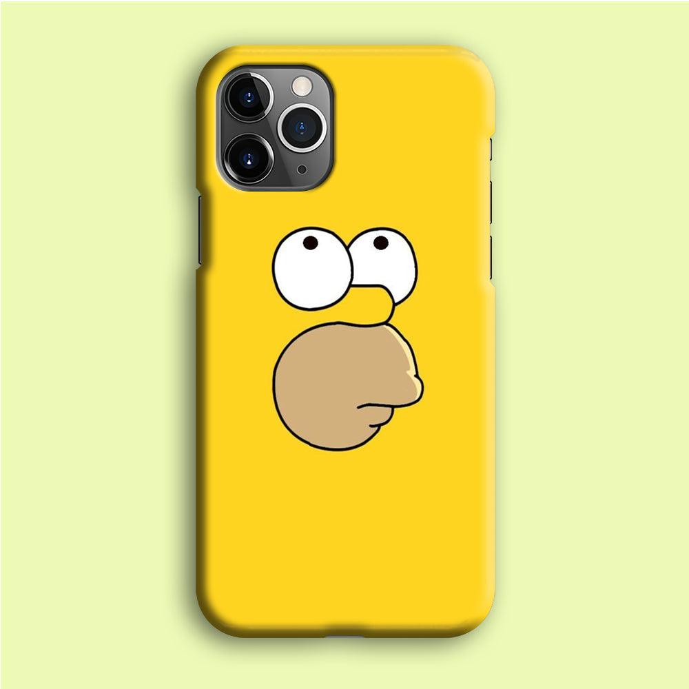 Simpson Homer Face iPhone 12 Pro Case-Plastic / Full Wrap (3D Case)-Xtracase