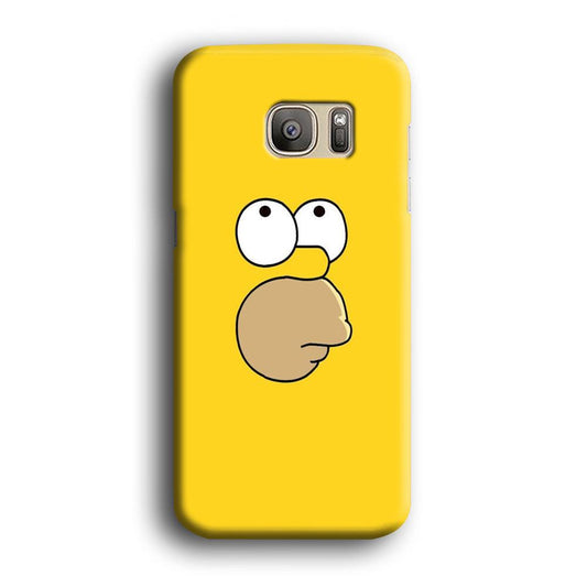 Simpson Homer Face Samsung Galaxy S7 Edge Case-Plastic / Full Wrap (3D Case)-Xtracase