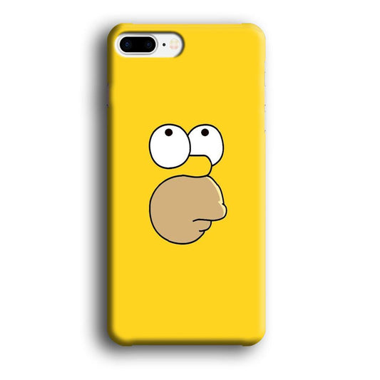 Simpson Homer Face iPhone 8 Plus Case-Plastic / Full Wrap (3D Case)-Xtracase